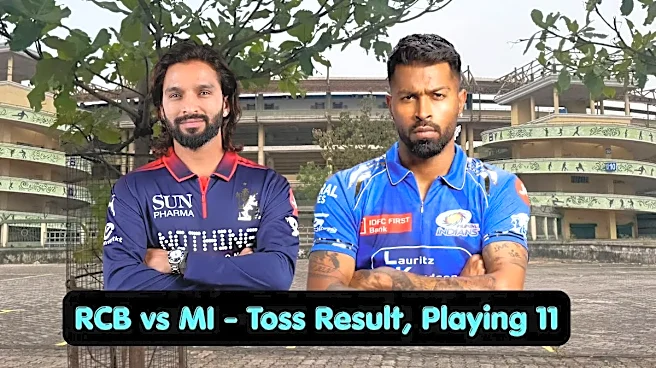 RCB vs MI Toss Result, Playing 11: IPL 2026 Match 54 Who Won Toss, Lineups
