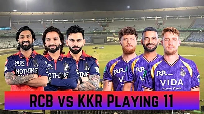 RCB vs KKR Playing 11, IPL 2026: Royal Challengers Bengaluru vs Kolkata Knight Riders Team News, Predicted Lineups