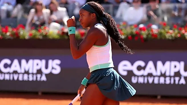 Gauff ends Cirstea's run to reach back-to-back Italian Open finals