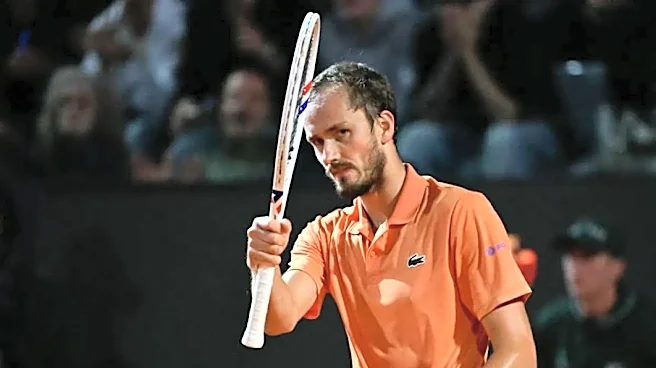 Medvedev holds nerve to edge past Landaluce into Rome semi-finals