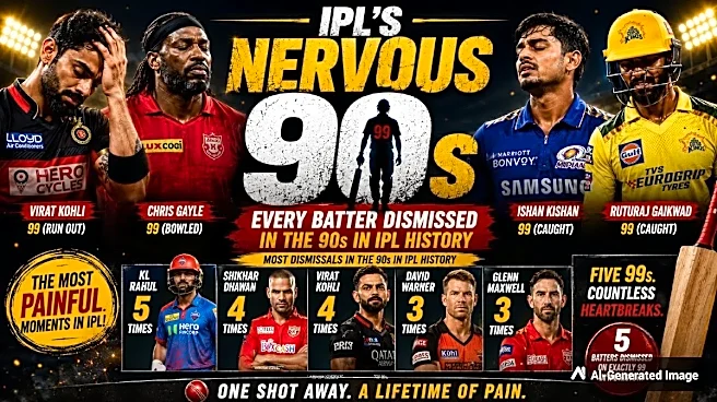 IPL Nervous Nineties: Every Batter Dismissed in the 90s and the Stories Behind Cricket's Cruellest Milestone