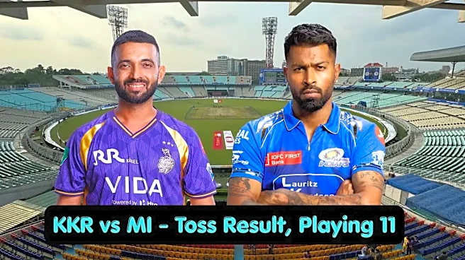 KKR vs MI Toss Result, Playing 11: IPL 2026 Who Won Toss Today, Lineups