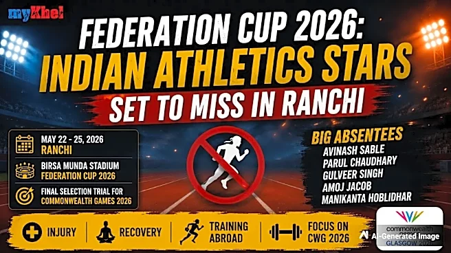 Federation Cup 2026: Five Major Indian Athletics Stars Missing Ranchi Meet