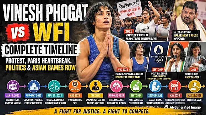 Vinesh Phogat vs WFI Timeline: Wrestlers' Protest Movement, Paris Heartbreak, Political Rise, Motherhood & Asian Games Row