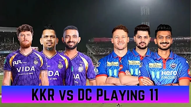 KKR vs DC Playing 11, IPL 2026: Kolkata Knight Riders vs Delhi Capitals Team News, Predicted Lineups