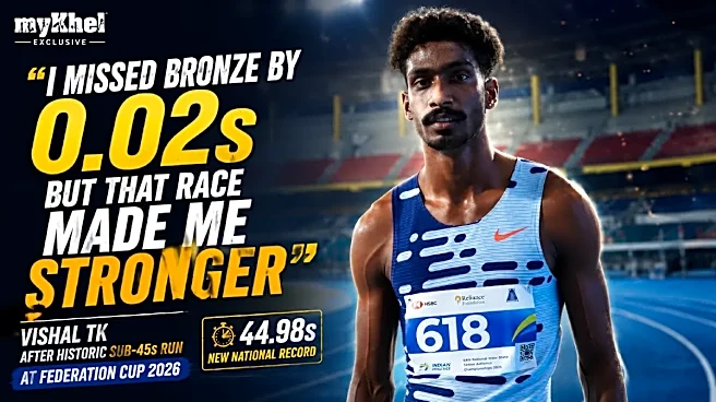 Federation Cup 2026: Vishal TK Breaks India’s Biggest 400m Barrier After 0.02s Asian Championships Heartbreak