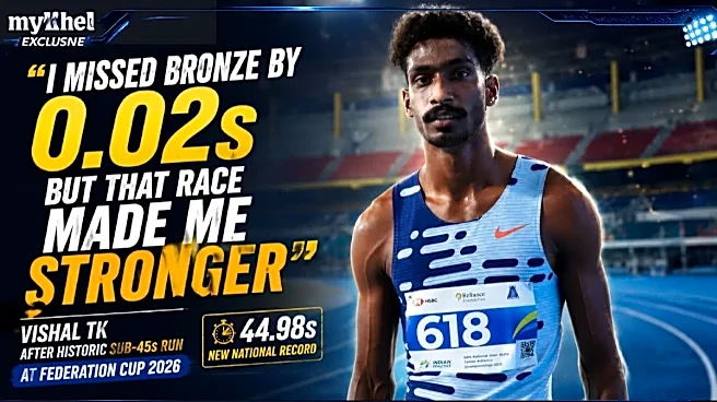 Federation Cup 2026: Vishal TK Breaks India’s Biggest 400m Barrier After 0.02s Asian Championships Heartbreak