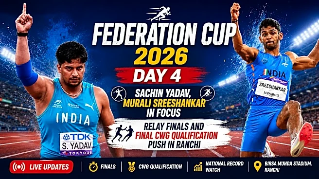 Federation Cup 2026 LIVE Updates: Samardeep Gill Breaches 20m and CWG Mark; Parvin Chithravel Qualifies as Animesh Kujur, Shivam Lohakare Win Gold