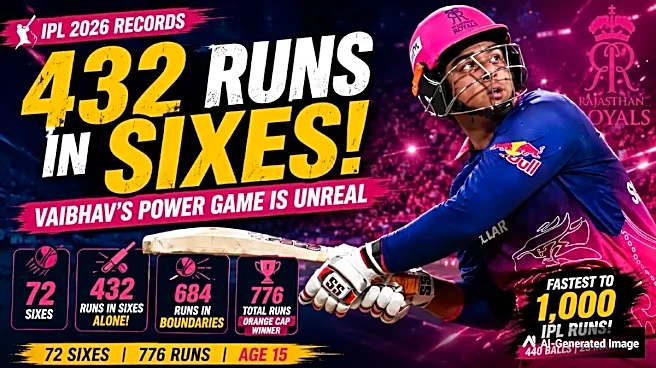 Vaibhav Sooryavanshi Scores 432 Runs in Sixes Alone: How Power-Hitting IPL 2026 Season Defies Belief