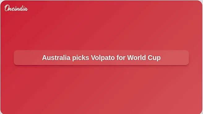 FIFA World Cup 2026: Cristian Volpato joins Australia squad after Italy eligibility switch