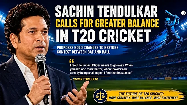 Sachin Tendulkar Proposes Major T20 Overhaul: Wants Impact Player Scrapped, Tactical Powerplay and Five-Over Bowlers