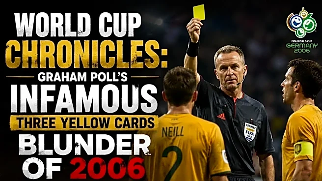 FIFA World Cup Chronicles: Graham Poll’s Infamous Three Yellow Cards Blunder of 2006