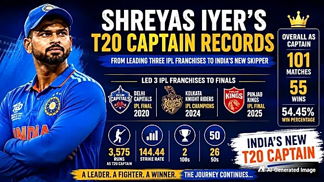 Shreyas Iyer's Leadership Journey: From Leading Three IPL Franchises to Finals to Becoming India's New T20 Captain