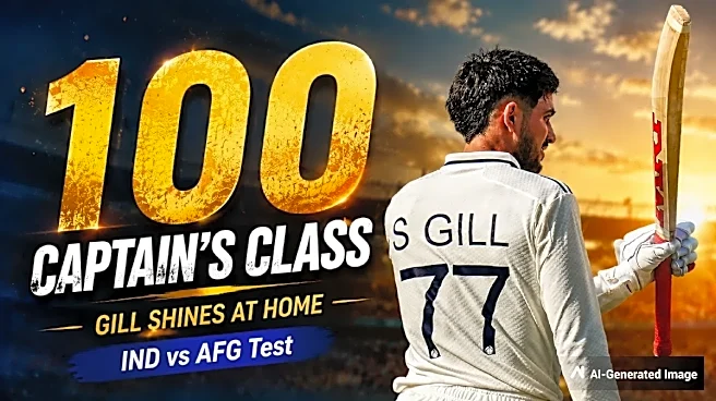 Shubman Gill Slams Home-Ground Century Against Afghanistan, Crosses 1,000 Test Runs as India Captain