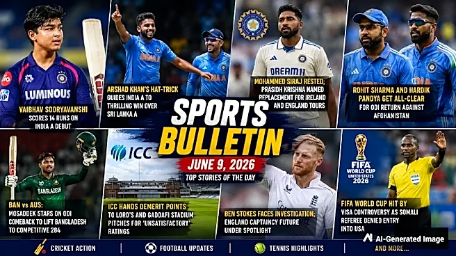 June 9 Sports Bulletin: Arshad-Gaikwad Star vs SL A, Vaibhav's Muted India A Debut, Siraj Rested For UK Tour and Rohit-Hardik Cleared for Afghanist...