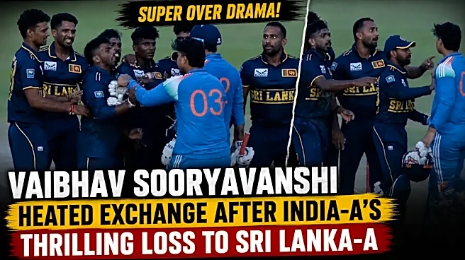 Vaibhav Sooryavanshi Involved in Heated Post-Match Exchange as India-A Lose Super Over Thriller to Sri Lanka-A
