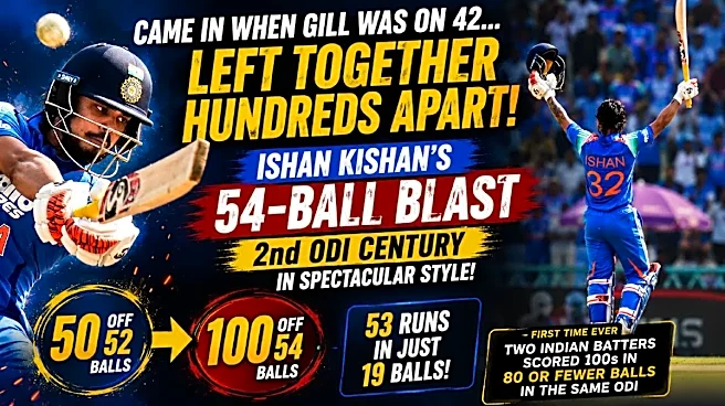 Shubman Gill Was on 42 When Ishan Walked In; Both Reached Their Centuries in the Same Over as Kishan Unleashed a 54-Ball Masterclass at Ekana