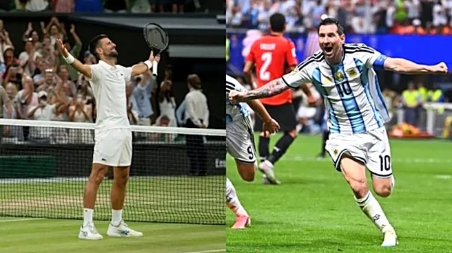 Novak Djokovic and Lionel Messi Rewriting History and The Serbian's Reaction Says It All