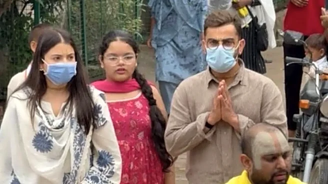 Barefoot Through the Mud: Virat Kohli and Anushka Sharma Return to Vrindavan