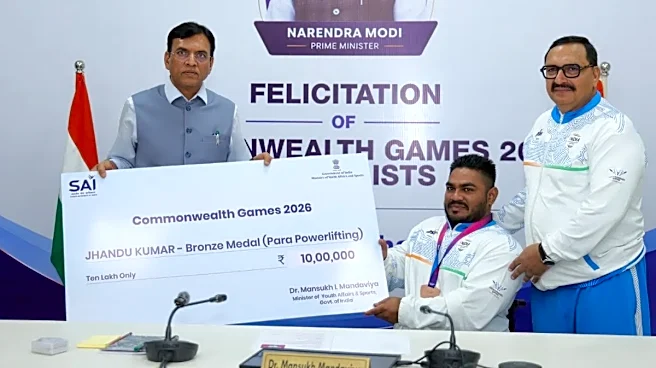Jhandu Kumar Receives ₹10 Lakh Cash Reward From Sports Minister After Winning Bronze Medal at CWG 2026