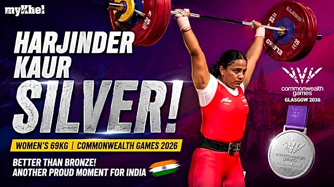 CWG 2026: Harjinder Kaur Clinches Silver as India Win Seventh Weightlifting Medal; Canada's Charlotte Simoneau Sets Games Record