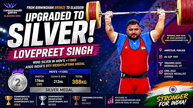 Who Is Lovepreet Singh? Punjab Weightlifter Upgrades Commonwealth Games Bronze to Silver, Wins India's 8th Weightlifting Medal