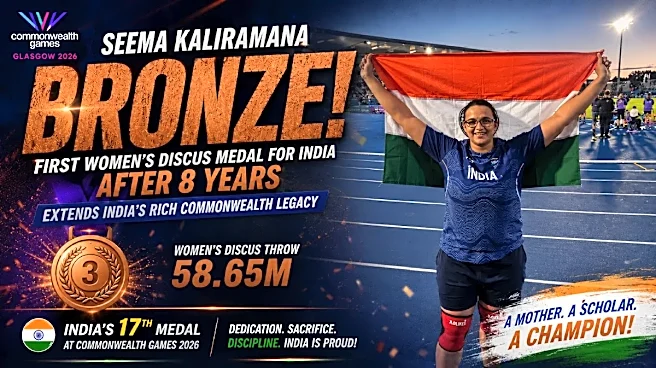 Glasgow 2026: Seema Kaliramna Ends India's Eight-Year Wait for Women's Discus Medal, Extends Rich Commonwealth Legacy