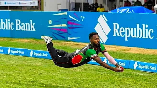 Navin Bidaisee Produces Superman-esque Catch To Dismiss Quinton De Kock: WATCH