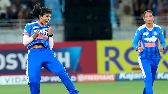IND-W vs PAK-W: Sree Charani, Prema Rawat Dismantle hapless Pakistan as they bundle out for 55
