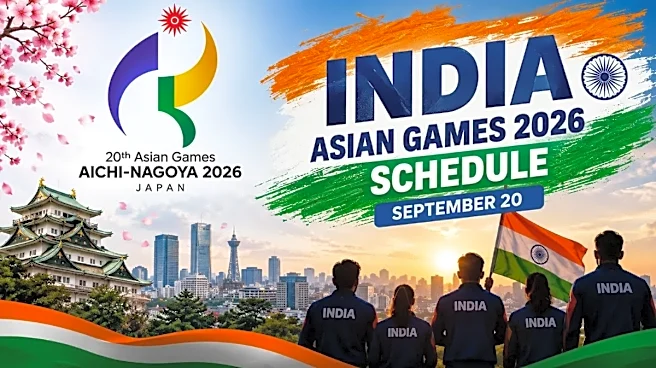 Asian Games 2026: India's Full Schedule on September 20, Key Events, Timings and Players