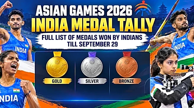 Asian Games 2026 India Medal Tally: Vithya, Gulveer, Neeru shine - Full List of Medals won by Indians till September 29