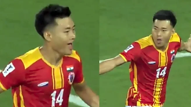 David Lalhlansanga scores an Outrageous Goal for East Bengal in ACL 2 match against Al Shorta: Watch