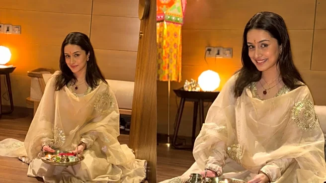 Shraddha Kapoor’s Diwali Look Is All About Soft Glow, Simplicity, And A Hint Of Her Quirky Charm