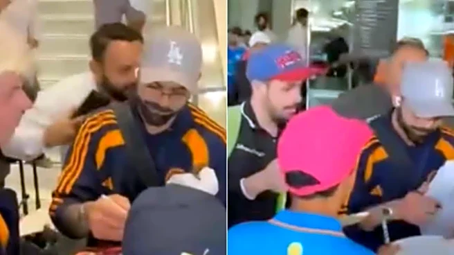 Virat Kohli Mobbed At Sydney Airport, Ex-India Captain Obliges For Selfies, Autographs | Watch