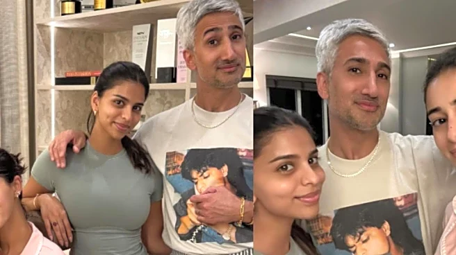 Queer Eye Fame Tan France’s Shah Rukh Khan T-Shirt Steals The Spotlight In This Suhana Khan-Ananya Panday Photo