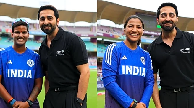 Ayushmann Khurrana Meets Indian Women’s Cricket Team Ahead Of India Vs Bangladesh World Cup Clash | PHOTOS