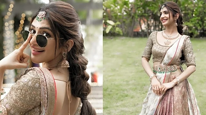 Sreeleela’s Kanjeevaram Half Saree Look Is The Perfect Inspiration For The Wedding Season