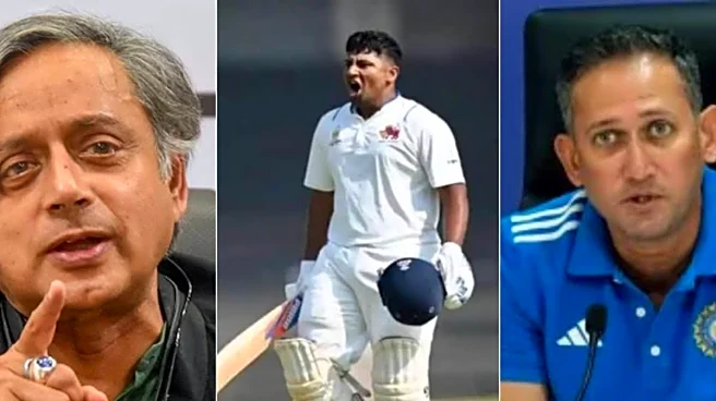 'Selectors Too Quick To Discard Proven Talent': Tharoor Questions Agarkar For Sarfaraz's Snub