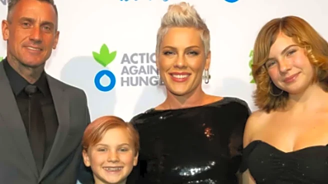 Grammy Winner Pink Celebrates  Humanitarian Honour With Family At New York Gala