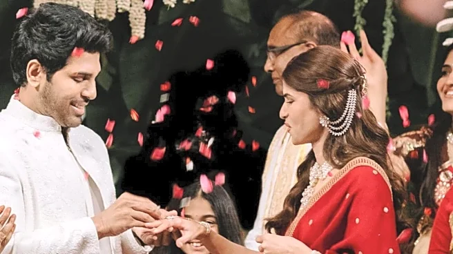 Allu Sirish Gets Engaged To Longtime Girlfriend Nayanika, See Pictures Here