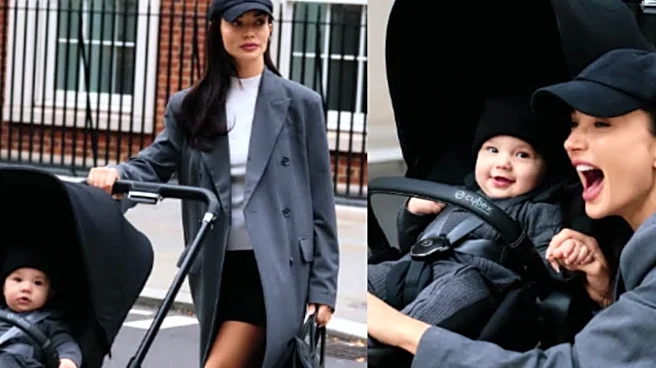 Amy Jackson’s Son Oscar Is Super Excited To Ride On His First Pram Outing, Photos