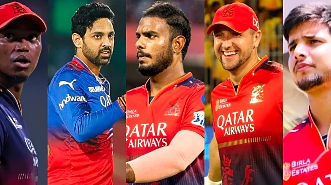 5 Players Royal Challengers Bengaluru Can Release Ahead Of IPL 2026 Auctions