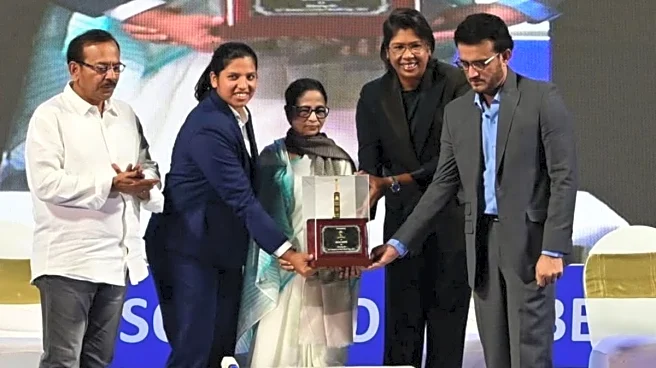 'It Feels Like A Dream': Richa Ghosh Mesmerised On Her Felicitation By Sourav Ganguly-Led CAB