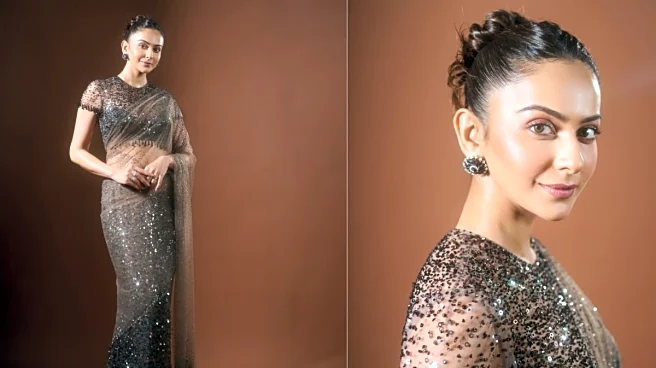 Rakul Preet Singh Stuns In Tarun Tahiliani Saree On Bigg Boss 19 For De De Pyaar De 2 Promotions