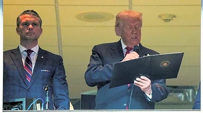 Trump's 'Awkward' Reaction Amid Boos By NFL Fans During Commanders-Lions Game | Watch