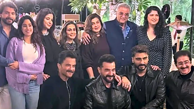 Janhvi Kapoor Cuddles Up To Shikhar Pahariya In Viral Pic From Boney Kapoor’s Birthday Bash