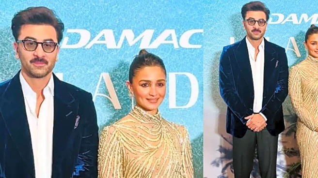 Alia Bhatt Stuns In Vintage Bob Mackie ‘Naked Dress’ In Dubai; Ranbir Kapoor Complements In Velvet Tux
