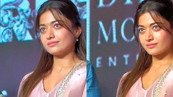 Rashmika Mandanna Turns Emotional At The Girlfriend Success Party, Video Goes Viral