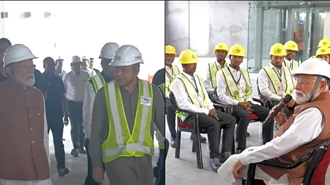PM Modi Visits Bullet Train Station In Gujarat, Interacts With Team Behind Ambitious Project