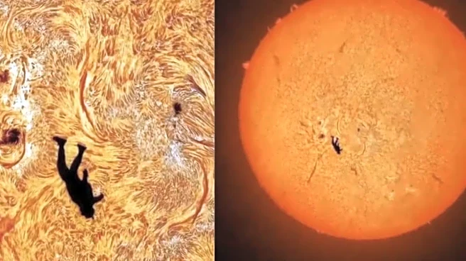 Astrophotographer Captures 'Fall Of Icarus' Shot Of Man Skydiving Through Sun | Watch